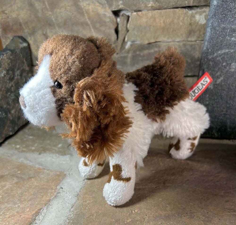 Douglas Cuddle Toy Flair Springer Spaniel Plush Puppy Dog - Picture 7 of 12